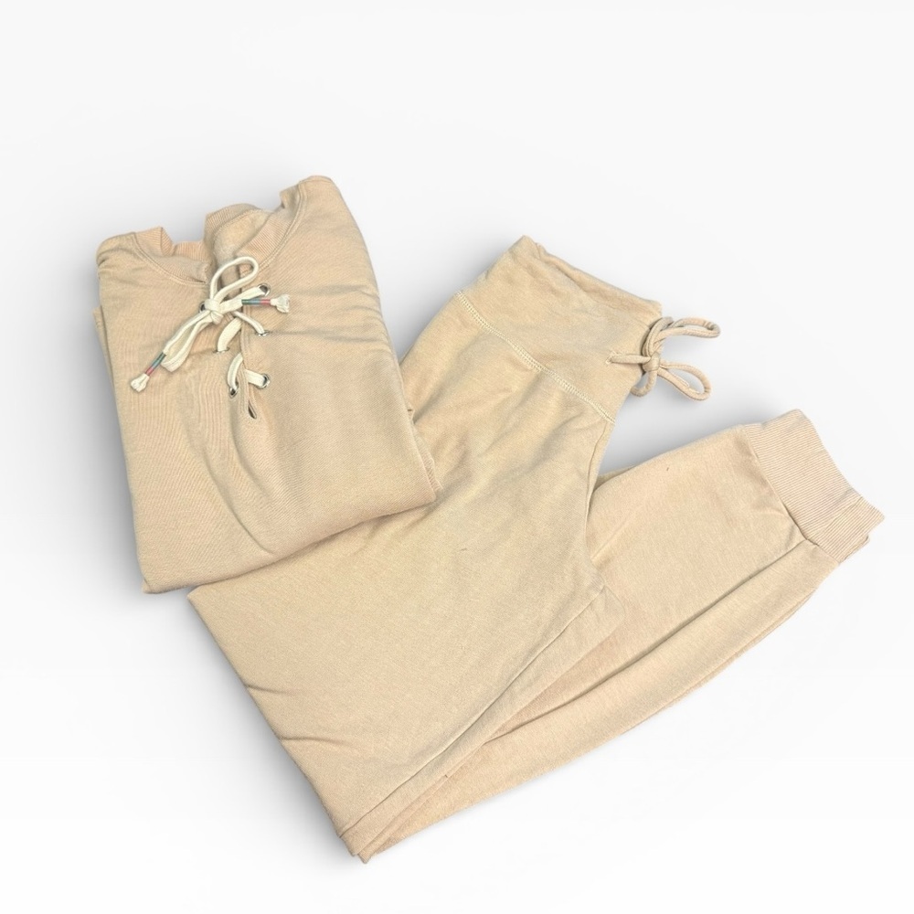 Beyond Yoga Lace Up Sweatshirt & pants SET size XS